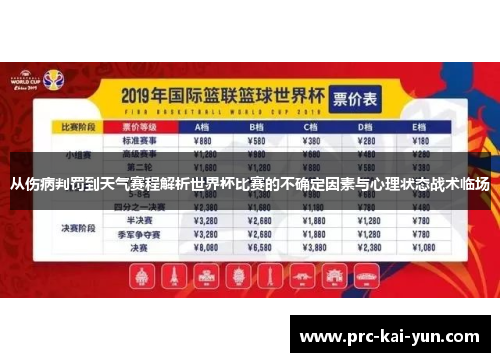 从伤病判罚到天气赛程解析世界杯比赛的不确定因素与心理状态战术临场